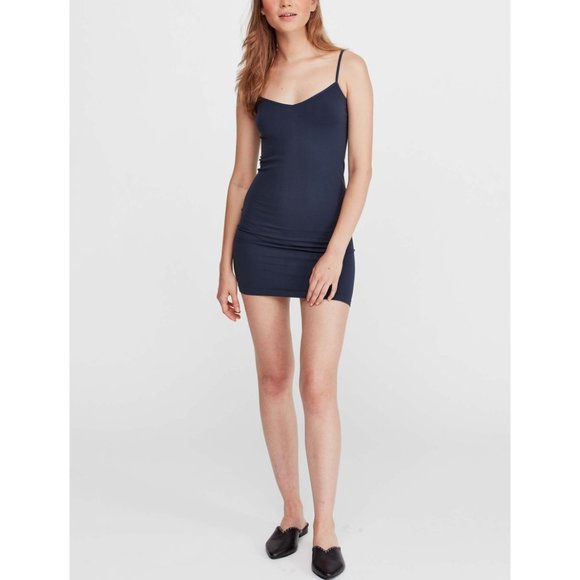NWT Free People Seamless Mini Slip / Navy - Picture 2 of 6